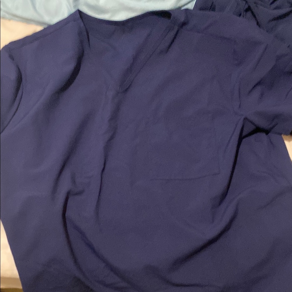 Women Navy Blue Scrub shirt